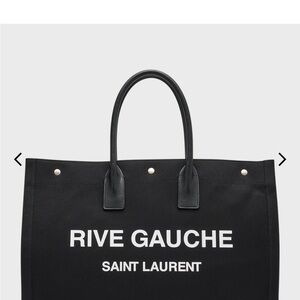 Saint Laurent Black Rive Gauche Tote Bag - BRAND NEW - AUTHENTIC!